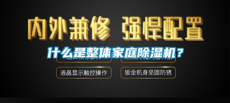 什么是整體家庭除濕機？