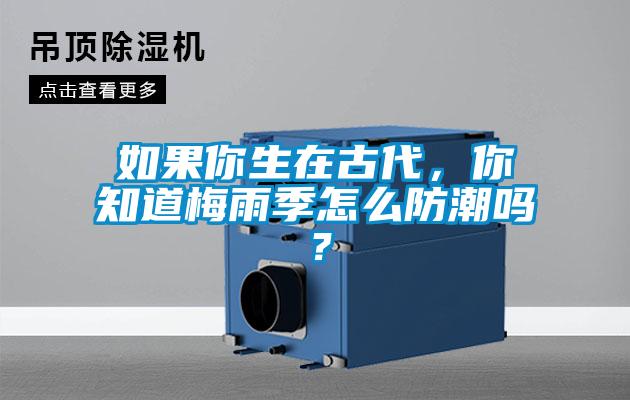 如果你生在古代，你知道梅雨季怎么防潮嗎？