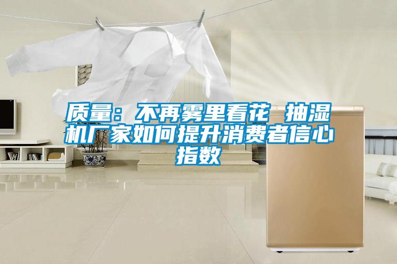 質(zhì)量:不再霧里看花 抽濕機廠家如何提升消費者信心指數(shù)