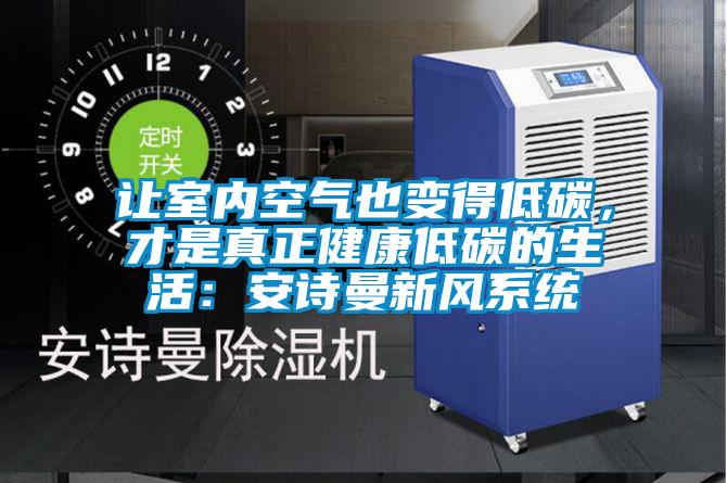 讓室內(nèi)空氣也變得低碳，才是真正健康低碳的生活：安詩(shī)曼新風(fēng)系統(tǒng)