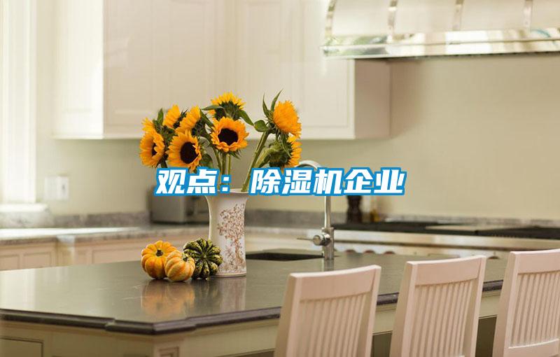 觀點:除濕機企業(yè)