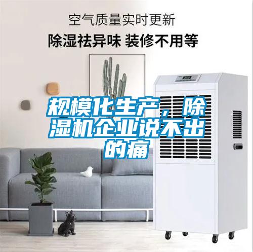 規(guī)?；a(chǎn)，除濕機(jī)企業(yè)說不出的痛