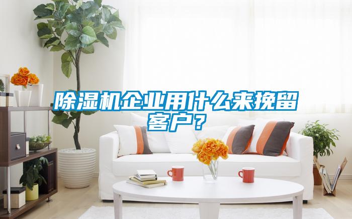 除濕機(jī)企業(yè)用什么來(lái)挽留客戶?