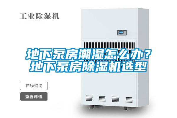 地下泵房潮濕怎么辦？地下泵房除濕機(jī)選型