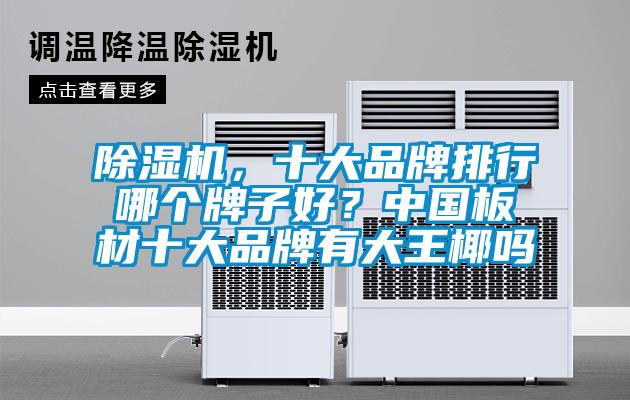 除濕機，十大品牌排行哪個牌子好？中國板材十大品牌有大王椰嗎