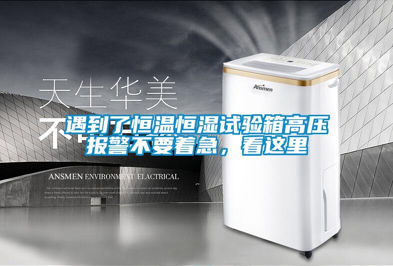 遇到了恒溫恒濕試驗(yàn)箱高壓報(bào)警不要著急，看這里