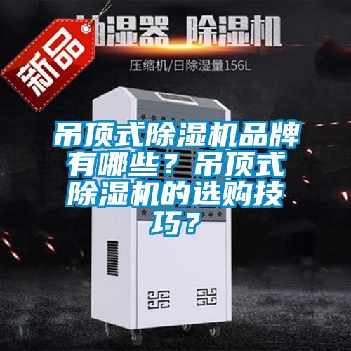 吊頂式除濕機品牌有哪些？吊頂式除濕機的選購技巧？