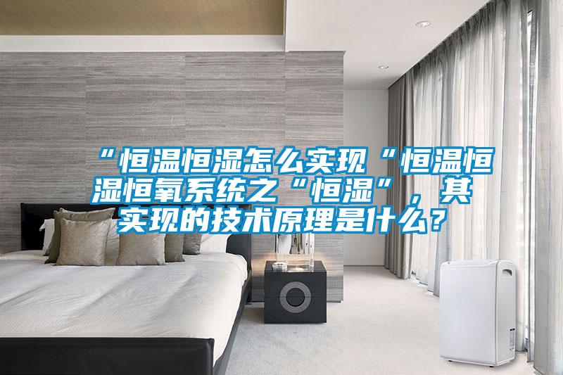 “恒溫恒濕怎么實現(xiàn)“恒溫恒濕恒氧系統(tǒng)之“恒濕”，其實現(xiàn)的技術(shù)原理是什么？