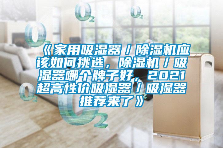 《家用吸濕器／除濕機(jī)應(yīng)該如何挑選，除濕機(jī)／吸濕器哪個牌子好，2021超高性價吸濕器／吸濕器推薦來了》