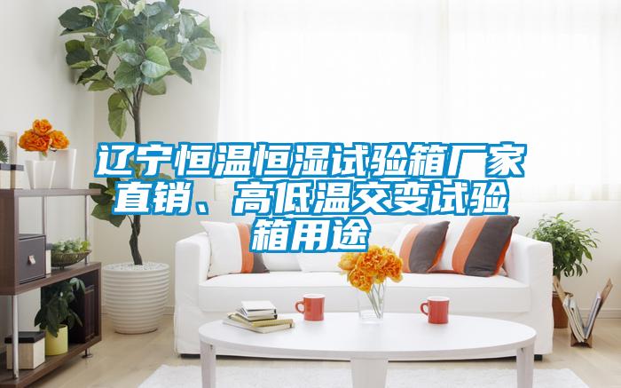 遼寧恒溫恒濕試驗箱廠家直銷、高低溫交變試驗箱用途