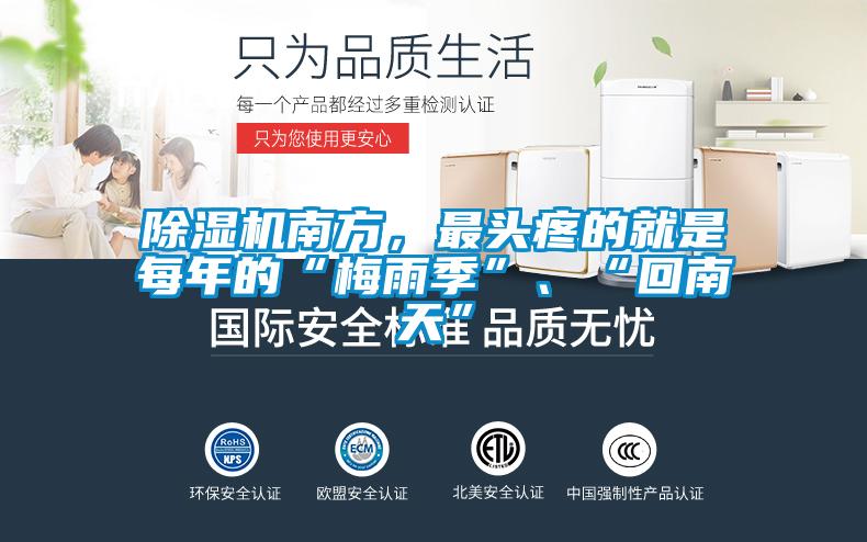 除濕機南方，最頭疼的就是每年的“梅雨季”、“回南天”