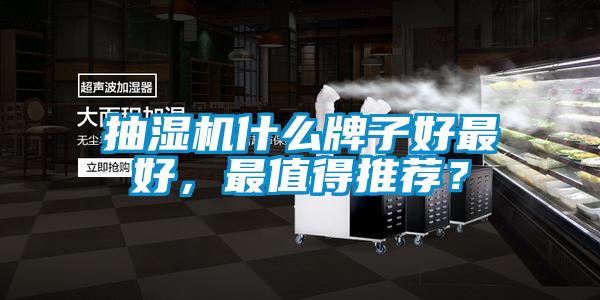 抽濕機(jī)什么牌子好最好，最值得推薦？