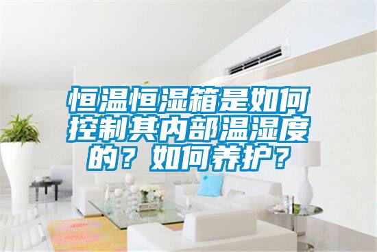 恒溫恒濕箱是如何控制其內(nèi)部溫濕度的？如何養(yǎng)護？