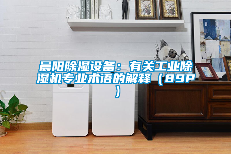 晨陽除濕設(shè)備:有關(guān)工業(yè)除濕機(jī)專業(yè)術(shù)語的解釋(89P)