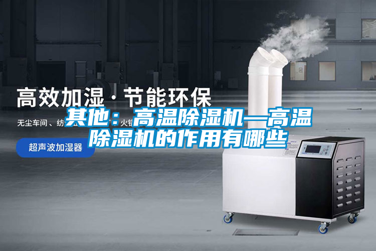 其他:高溫除濕機(jī)—高溫除濕機(jī)的作用有哪些