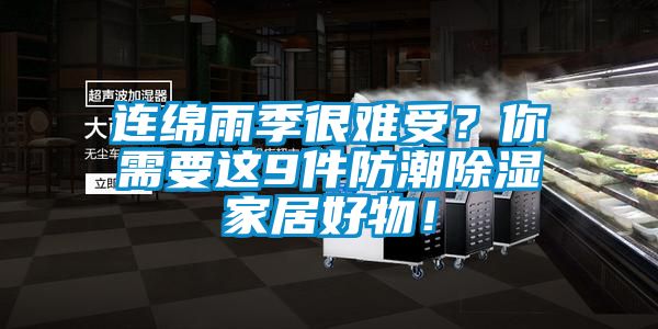 連綿雨季很難受？你需要這9件防潮除濕家居好物！