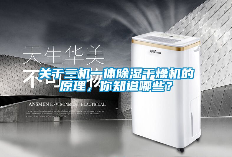 關(guān)于三機(jī)一體除濕干燥機(jī)的原理，你知道哪些？