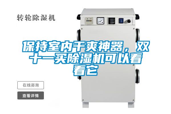 保持室內干爽神器，雙十一買除濕機可以看看它