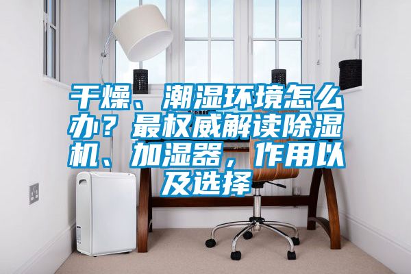 干燥、潮濕環(huán)境怎么辦？最權(quán)威解讀除濕機(jī)、加濕器，作用以及選擇