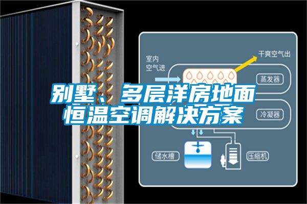 別墅、多層洋房地面恒溫空調(diào)解決方案