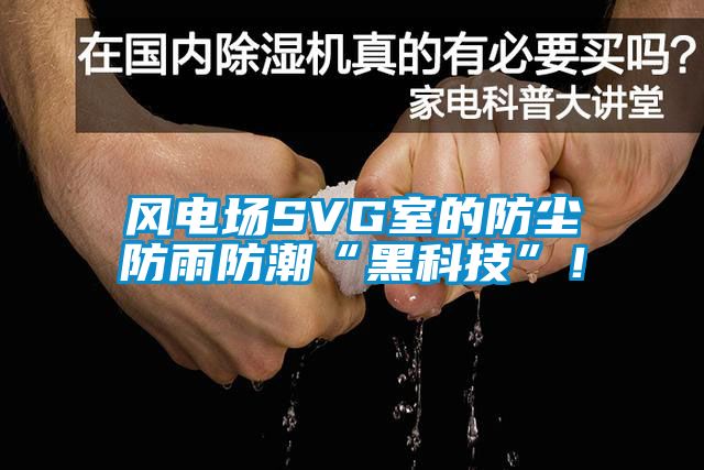 風(fēng)電場SVG室的防塵防雨防潮“黑科技”!