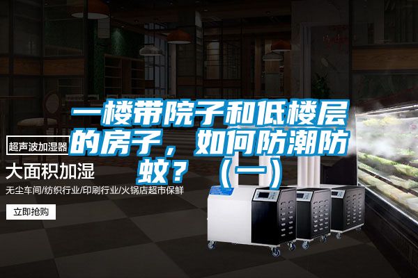 一樓帶院子和低樓層的房子，如何防潮防蚊？（一）